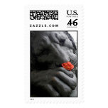 Stone Lion and Rose Stamps