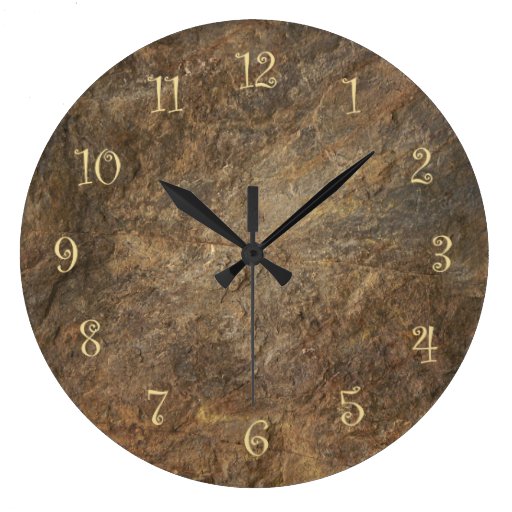 Stone Look Kitchen Wall Clocks Zazzle