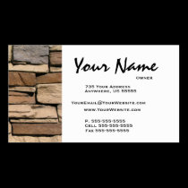 Stone Masonry Business Cards business cards
