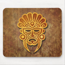 Stone Mayan Mask Mousepad