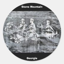 Stone Mountain, Georgia Round Stickers