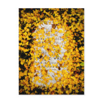 Stone of Yellow Leaves Postcard
