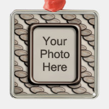 Stone Pebble Stripes Christmas Tree Ornament
