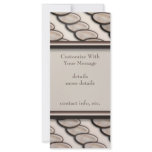 Stone Pebble Stripes Customized Rack Card