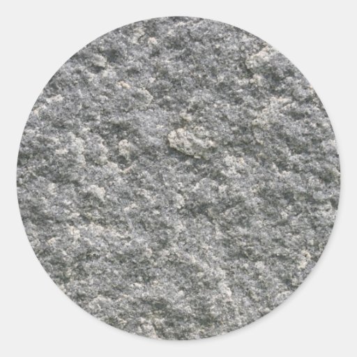 Stone Rock Round Sticker Zazzle