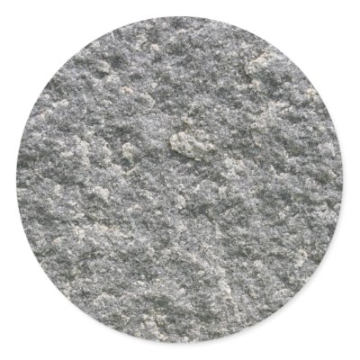 Stone Rock Round Sticker