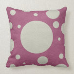 Stone Scattered Spots on Cherry Leather Texture pillows