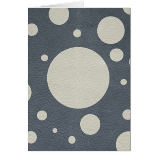 Stone Scattered Spots on Dark Grey Leather Texture Card