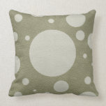 Stone Scattered Spots on Khaki Leather Texture pillows