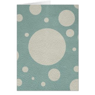 Stone Scattered Spots on Mint Leather Texture Greeting Card
