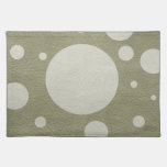 Stone Scattered Spots on Olive Leather Texture placemats