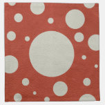 Stone Scattered Spots on Red Leather Texture napkins