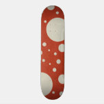 Stone Scattered Spots on Red Leather Texture skateboards