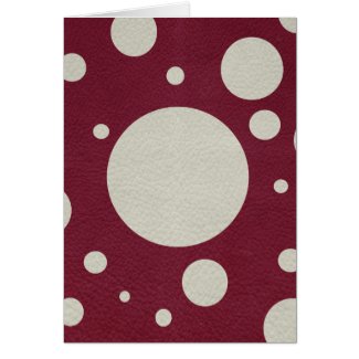 Stone Scattered Spots on Wine leather Texture Greeting Cards