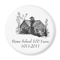Stone School 100 Years Magnet magnets