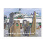 ferry, dock, stone, sculpture, bremerton,