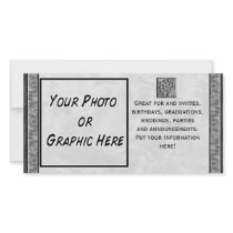 Stone Spiral Personalized Photo Card