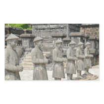 Stone Tomb Statues Rectangular Sticker