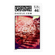 Stone Wall and Stone Stairs Postage stamps