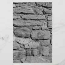 Stone Wall. Black and white. Flyer Design