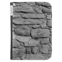 Stone Wall. Black and white. Kindle Keyboard Case