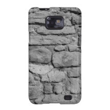 Stone Wall. Black and white. Samsung Galaxy Cases