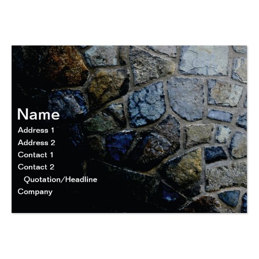 stone wall business card
