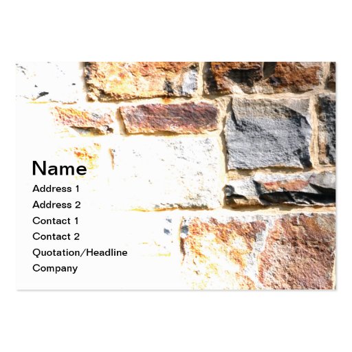 stone wall business card template (front side)