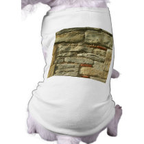Stone Wall Image. Dog Shirt