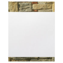 Stone Wall Image. Personalized Letterhead