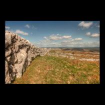Stone Wall in The Burren posters