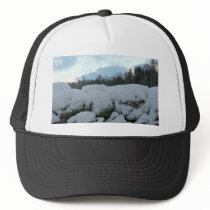 Stone Wall With Snow hats by lifesphere Stone Wall With Snow hats