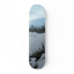 Stone Wall With Snow Skateboard Deck