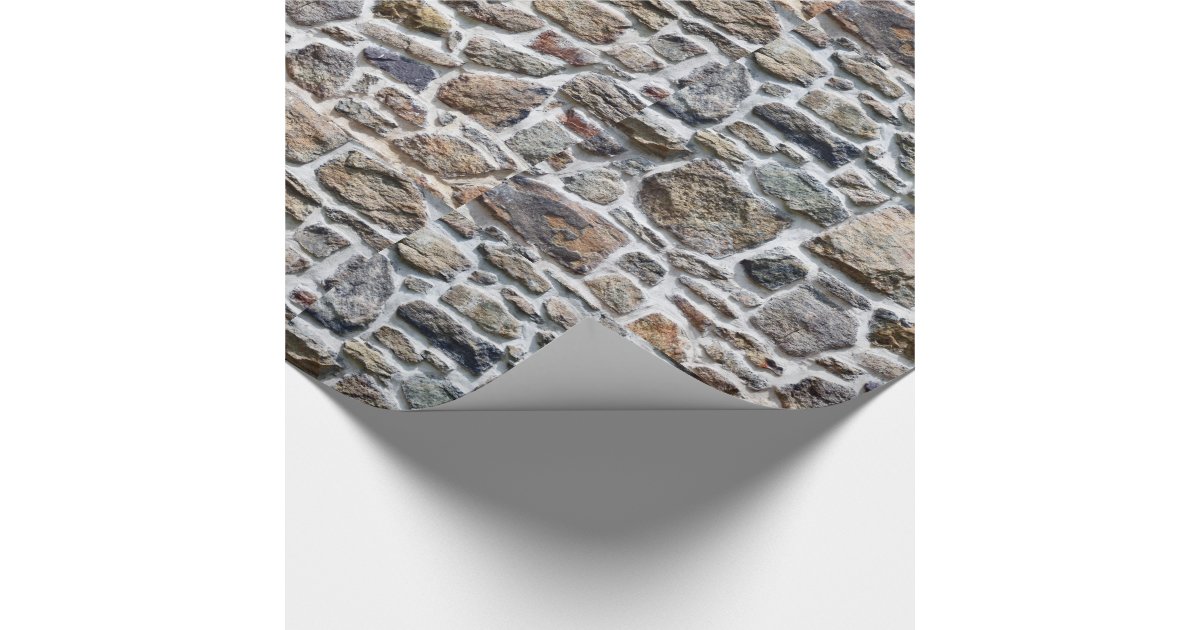 Stone Wall Wrapping Paper Zazzle