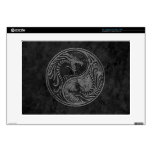 Stone Yin Yang Dragons 15" Laptop Skin