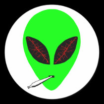 Stoned Alien stickers