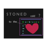 Stoned cold? Postcard