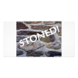 STONED PHOTO GREETING CARD