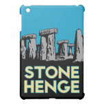 stonehenge art deco retro travel poster iPad mini case