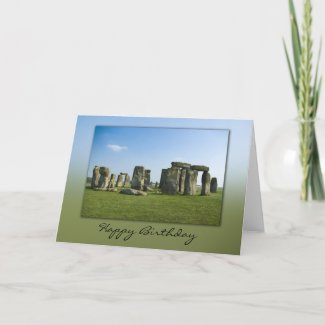 Stonehenge Birthday Card