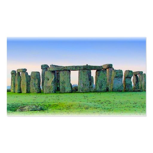 Stonehenge Business Card Templates (back side)