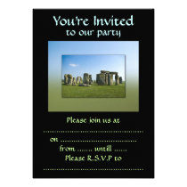 Stonehenge Custom Invitation