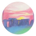Stonehenge  First Star Art by jrr Round Sticker