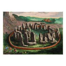 Stonehenge from Atlas Van Loon 1649 Custom Invitations
