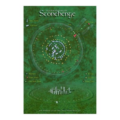 Stonehenge Map Print by Mystic_Realms