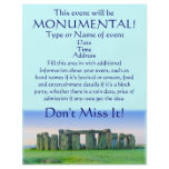 Stonehenge "Monumental Event" Flyer