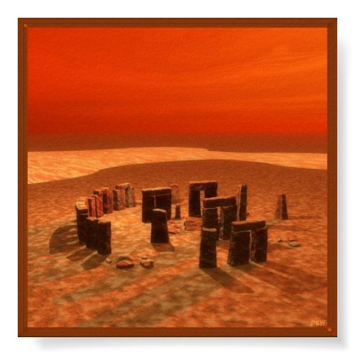 Stonehenge on Mars print