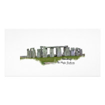 Stonehenge Customized Photo Card