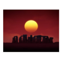 stonehenge post card