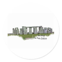 Stonehenge Round Sticker